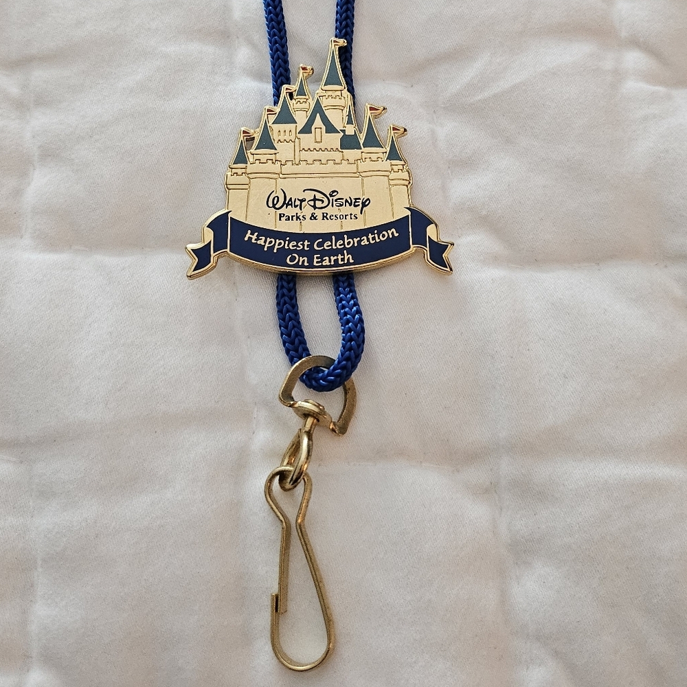 Official Disney Cinderella Castle Lanyard - Vintage
